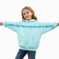 thumbnail image 1 of Girls Hoodies Casual Long Sleeve Warm Pullover Tops Baggy Fashion Cute Streetwear Sweatshirts with Pockets,6-12 Months 12-24 Months 2t 3t 4t 5t 6t 7t 8t 9t Children Sky Blue 6-7 Years, 1 of 6