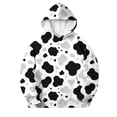 thumbnail image 1 of Girls Hoodies Cute Cow Print Pullover with Pockets Long Sleeve, Animal Hooded Sweatshirt, Warm, Casual, Loose Fit,Fashion Hoodie,Pullover, 1 of 7