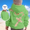 thumbnail image 1 of Girls Hoodies Fall Winter Print Loose Pullover Hoodie Top with Pocket Hoodies for Girls Size 5-6Y, 1 of 6