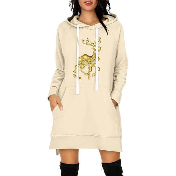 Girls Hoodies Family Womens Sweatshirt Comfortable Women's Tops, Tees & Blouses Long Sleeve Cute Hoodies Light Yellow