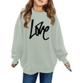thumbnail image 1 of Girls Hoodies Girls Sweatshirt Printed Crew Neck Long Sleeved Hoodie For Girls, 1 of 3