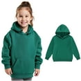 thumbnail image 1 of Girls Hoodies Kids Green Hoodies Casual Long Sleeve Hoodies Warm Fall Winter Clothes Boys 8-9 Years Clothes Boys Girls Fashion, 1 of 5