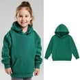 thumbnail image 1 of Girls Hoodies Kids Green Hoodies Long Sleeve Pullover Hoodie Sweatshirt Fall Winter Clothes Size 7-8 Years Girls Clothes Kids Clothes, 1 of 5