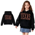 thumbnail image 1 of Girls Hoodies Kids Texas Letter Print Hoodies Lightweight Long Sleeve Hoodies Fall Clothes Girl Clothes 5-6 Years Kids Clothes, 1 of 4