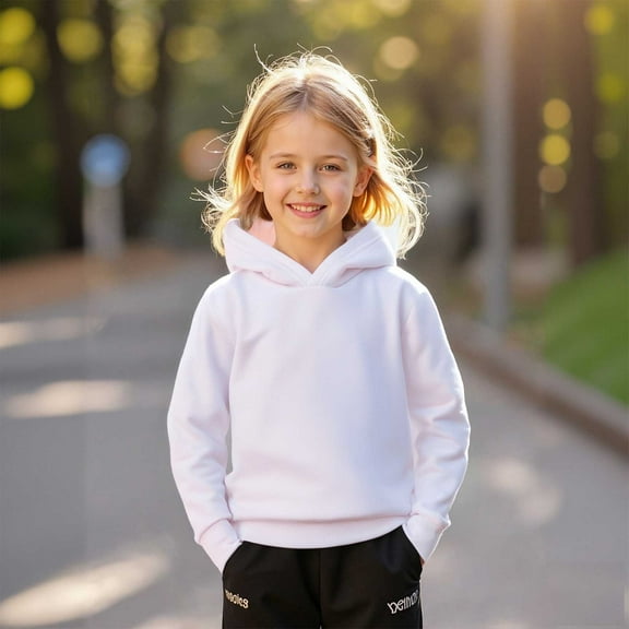 Boys Hoodie White Hoodies Casual Long Sleeve Hoodie Sweatershirt Pullover Fall Winter Clothes 3T Toddler Girl Clothes