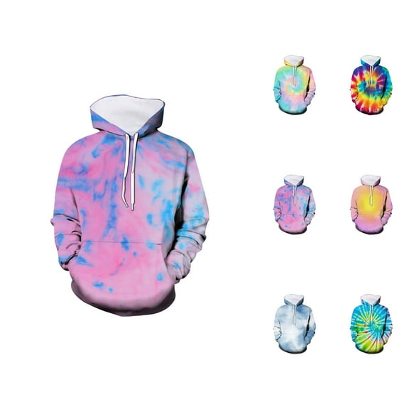 Girls Hoodies New 3d Visual Digital Printed Children's Hoodie Tie Dye Printed Children's Hoodie Pullover Sweatshirt Hoodies for Women Trendy