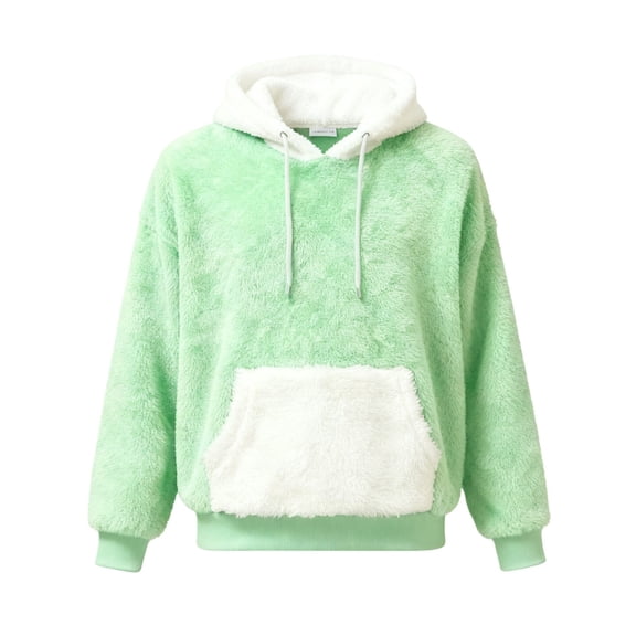 Girls Hoodies Party Womens Sweatshirt Vintage Women's Tops, Tees & Blouses Long Sleeve Cute Hoodies Light Green