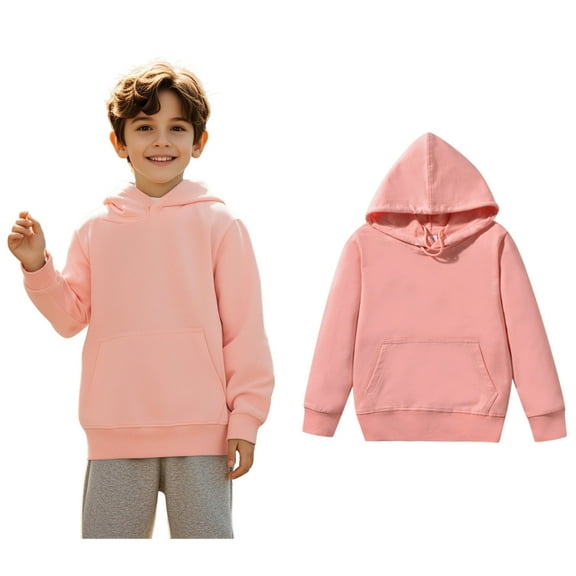Girls Hoodies Pink Hoodies Long Sleeve Hooded Sweatshirt Top Winter Clothes Little Girl Clothes 9-11 Years Boys Girls Fashion
