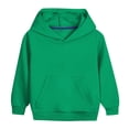 thumbnail image 1 of Girls Hoodies Pullover Long Sleeve Hooded Active Sweatshirts Solid Basic Hoodie Top with Pocket for 2-12Years, 1 of 4
