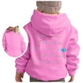 thumbnail image 1 of Hoodies for Teen Girls Black Girl's Hoodie Long Sleeve Soft Sweatshirt Graphic Hoody Kids Cute Pullovers Top Clothes for Girls Clearance Clothes Pink-2, 12-13 Years, 1 of 5