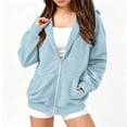 thumbnail image 1 of Girls Hoodies Sweatshirt Casual Long Sleeve Hooded Outwear Jackets with Pockets, 1 of 8