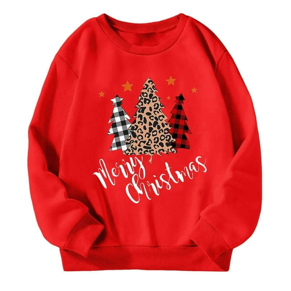 Girls Hoodies & Sweatshirts Boys And Girl Christmas Snowflake Hoodie Winter Warm Xmas Print Pullover Sweatshirts for Kids