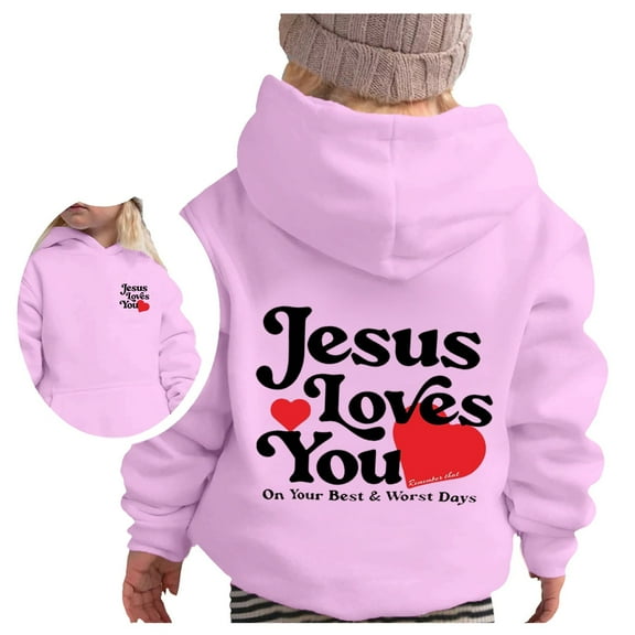 Girls Hoodies & Sweatshirts Girl You Hooded Casual Loose Letter Print Hoodie for and Stylish Young Girls