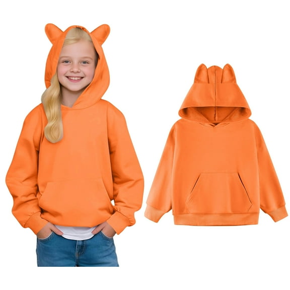 Girls Hoodies & Sweatshirts Girl's Hoodie Long Sleeve Soft Sweatshirt Graphic Hoody Cute Pullovers Kids Clothes For Boys And Girls