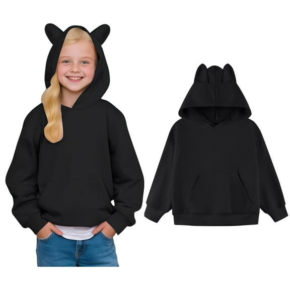 Girls Hoodies & Sweatshirts Girl's Hoodie Long Sleeve Soft Sweatshirt Graphic Hoody Cute Pullovers Kids Clothes For Boys And Girls