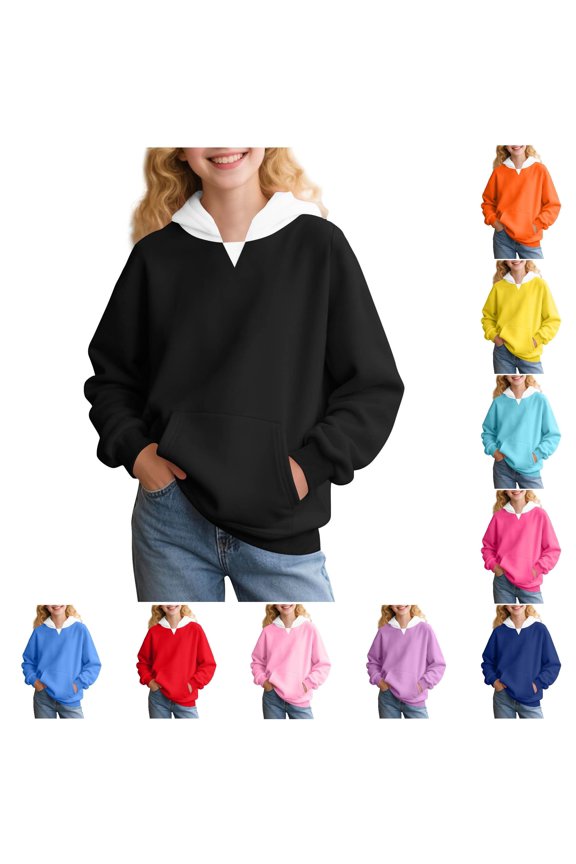 Girls Hoodies & Sweatshirts Long Sleeve Casual Pullover Soft Comfortable Kids Sweatshirt for Spring and Fall Comfy Jr Long Sleeve 2ne1 Hoodie Girls Zipper Jacket Boys Large Sweatshirts for Girls Girl