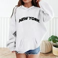 thumbnail image 1 of Girls Hoodies and Sweatshirts for Kids Comfortable Pullover Sports Hoodie with Pocket for Active Teens and Young Girls, 1 of 3