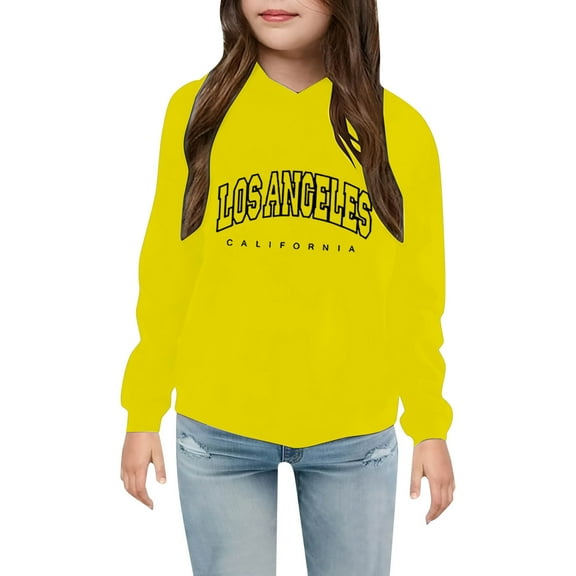 Girls Hoodies&nbsp;for Teens Fall Tops Cute Pattern Print Hooded Drawstring Sweatshirt Teenager Sweatshirt Sweatshirts for Girls Trendy