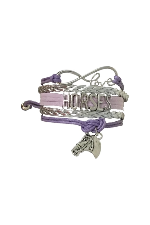 Girls Horse Charm Bracelet, Horse Lovers Equestrian Jewelry- Perfect Gift For Women and Girls
