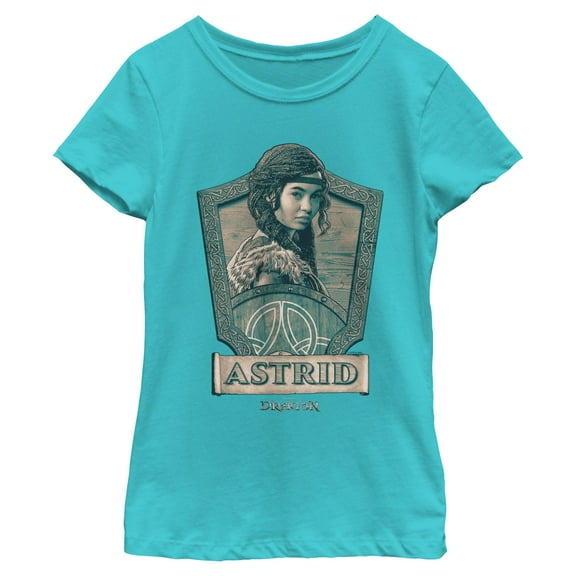 Girls How to Train Your Dragon Viking Astrid Portrait T Shirt
