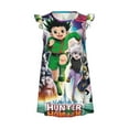 thumbnail image 1 of Girls Hunter X Hunte Graphic Flutter Sleeve Soft Fabric Casual Dress for Home Sleep Dress Party Outdoor, 1 of 8