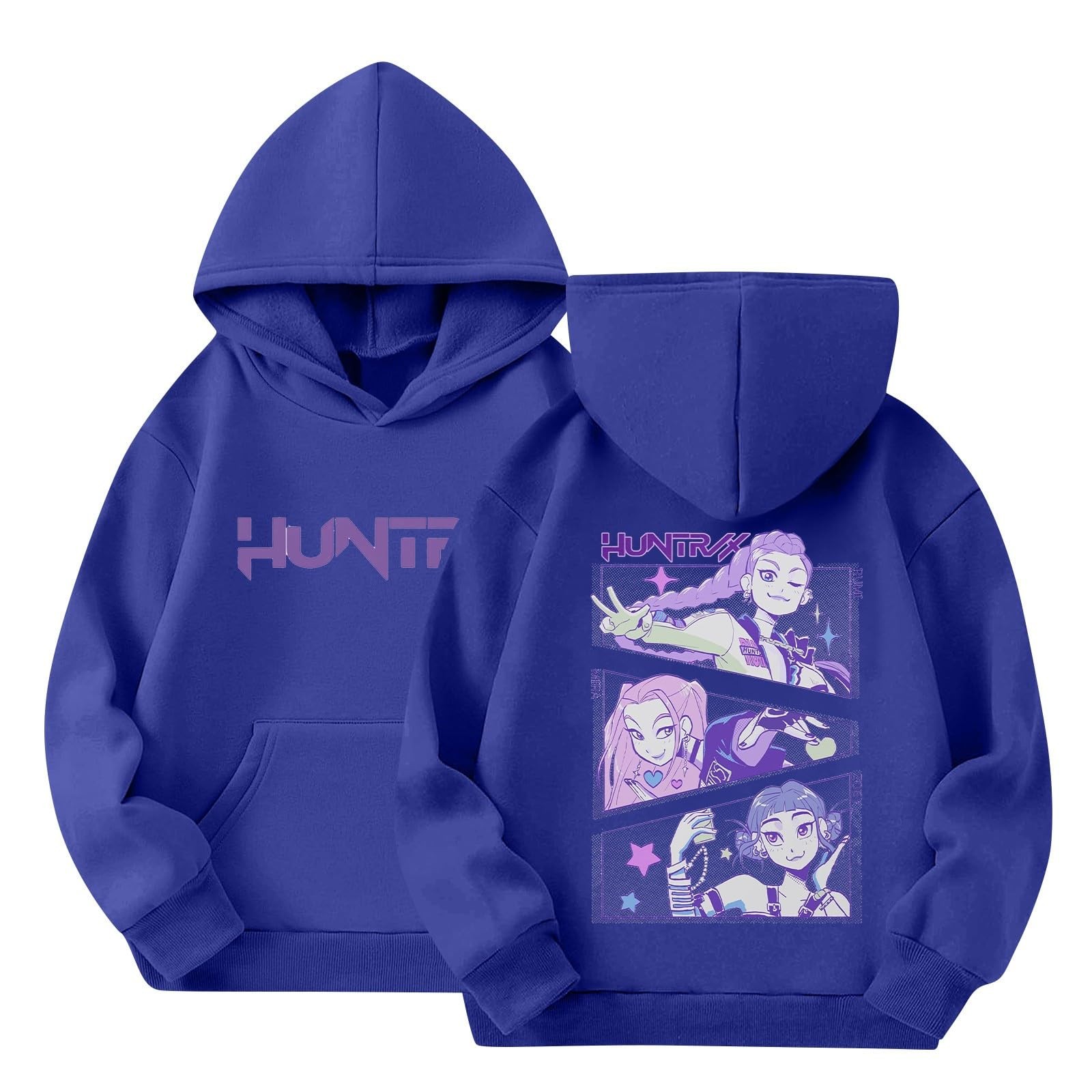 Ensemble Hoodie + Pantalon Huntrix K-Pop - Style Streetwear Anime Pour Filles, Ados - 2
