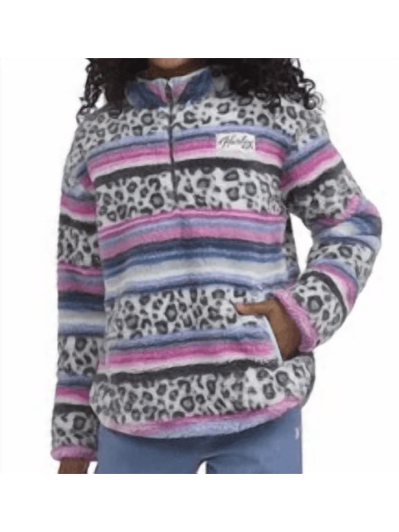 Girls Hurley Marshmellow Sherpa Quarter Zip Size XL 14/16