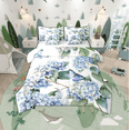 thumbnail image 1 of Hydrangea Floral Bedding Comforter Sets 7Pcs Blue Purple Butterfly Bed In A Bag,Vintage Flower King Bedding Sets Cute Animal Sheet Set With Comforter Spring Botanical Bedroom Decor,Soft, 1 of 4