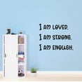 thumbnail image 1 of Girls I am Loved I am Strong Enough Cute Quotes & Sayings Wall Decal Decoration Motivational Vinyl Wall Art Decal Sticker Decor Lasts Years and Easily Removable - Size: 20 In(W) x 16 In(H), 1 of 5