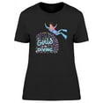 thumbnail image 1 of Girls In Diving Design T-Shirt Women -Image by Shutterstock, Female Small, 1 of 2