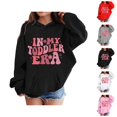 thumbnail image 1 of Girls In My Toddler Era Hoodies Cute Long Sleeve Graphic Hooded Sweatshirt with Pockets Kids Pullover Tops, 1 of 1