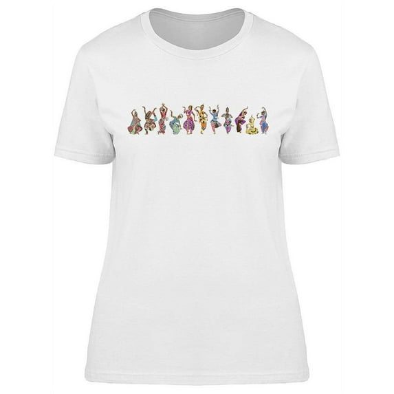 Girls In Oriental Costumes T-Shirt Women -Image by Shutterstock, Female Large
