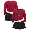 thumbnail image 1 of Girls Infant Cardinal/Black Arizona Cardinals Heart to Heart Jersey Tri-Blend Dress, 1 of 3