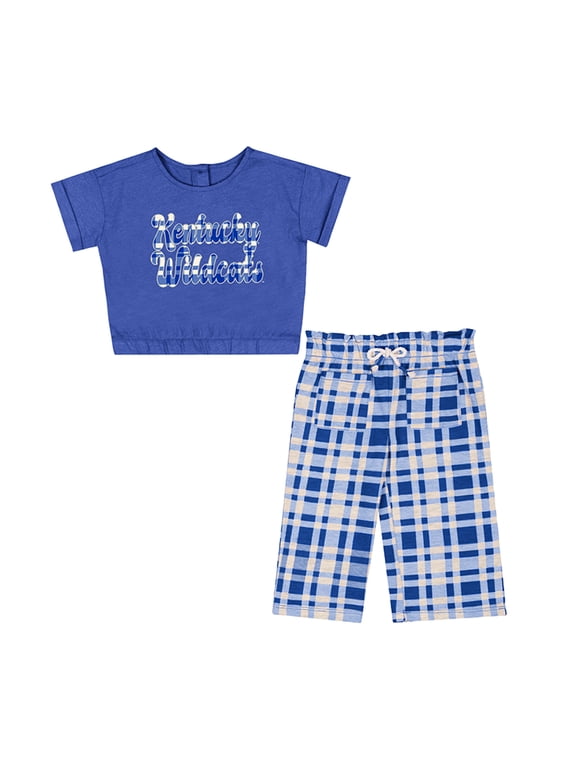 Girls Infant Colosseum Royal Kentucky Wildcats Sky Castle Two-Piece T-Shirt and Pants Set