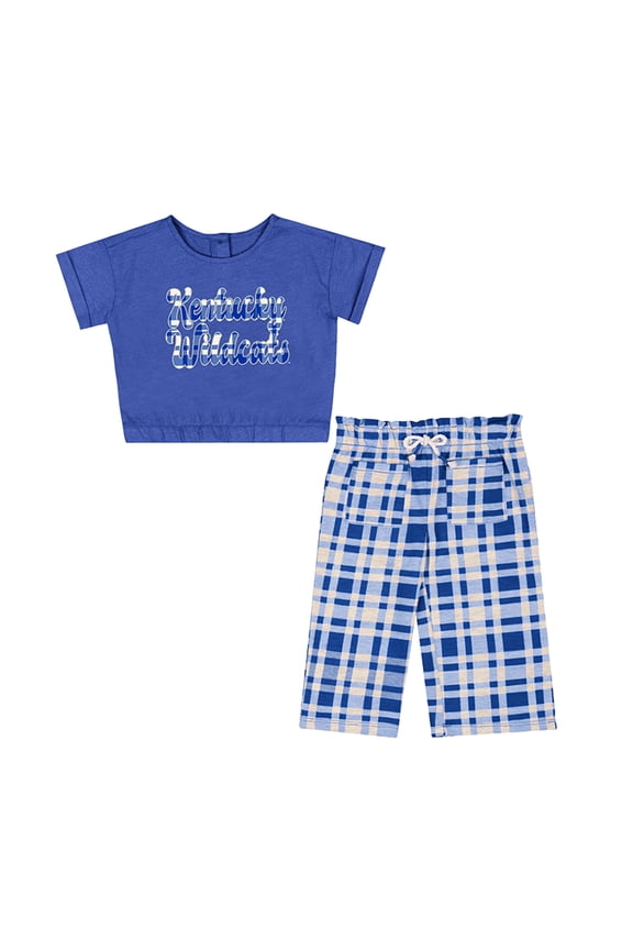 Girls Infant Colosseum Royal Kentucky Wildcats Sky Castle Two-Piece T-Shirt and Pants Set