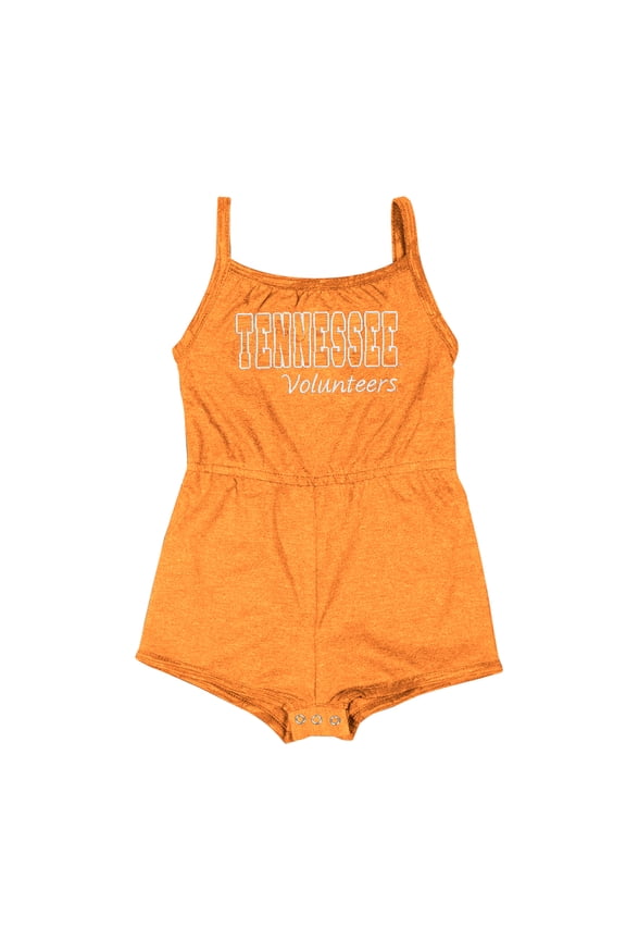Girls Infant Colosseum Tennessee Orange Tennessee Volunteers Elemental Tank Romper