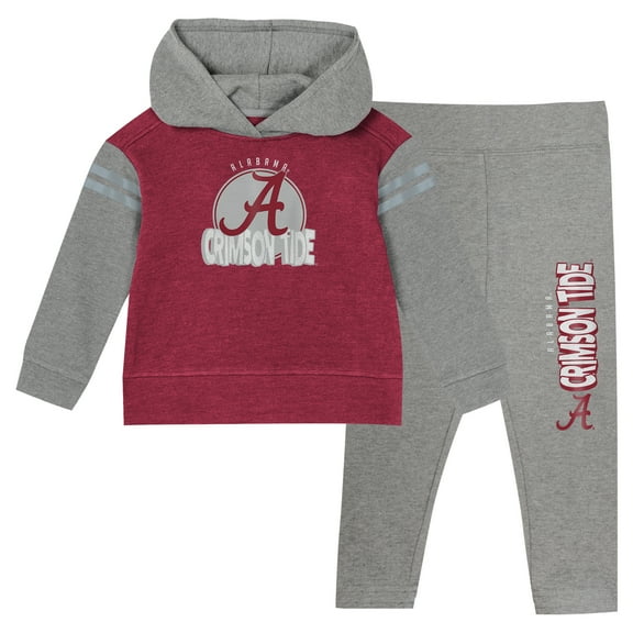 Girls Infant Crimson Alabama Crimson Tide Clubhouse Pullover Hoodie & Legging Set