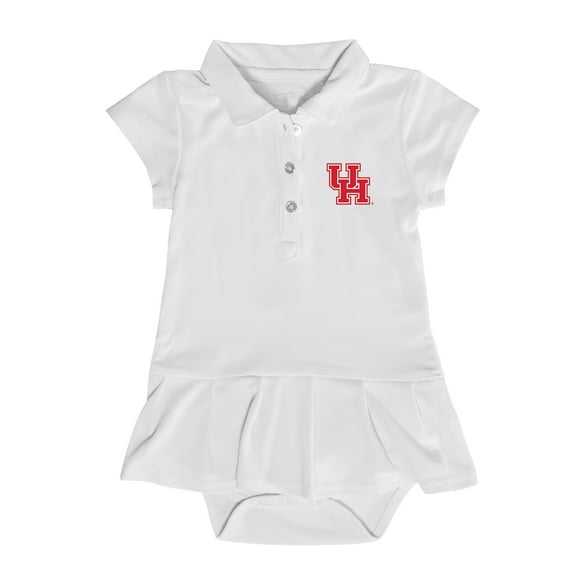 Girls Infant Garb  White Houston Cougars Caroline Cap Sleeve Polo Dress