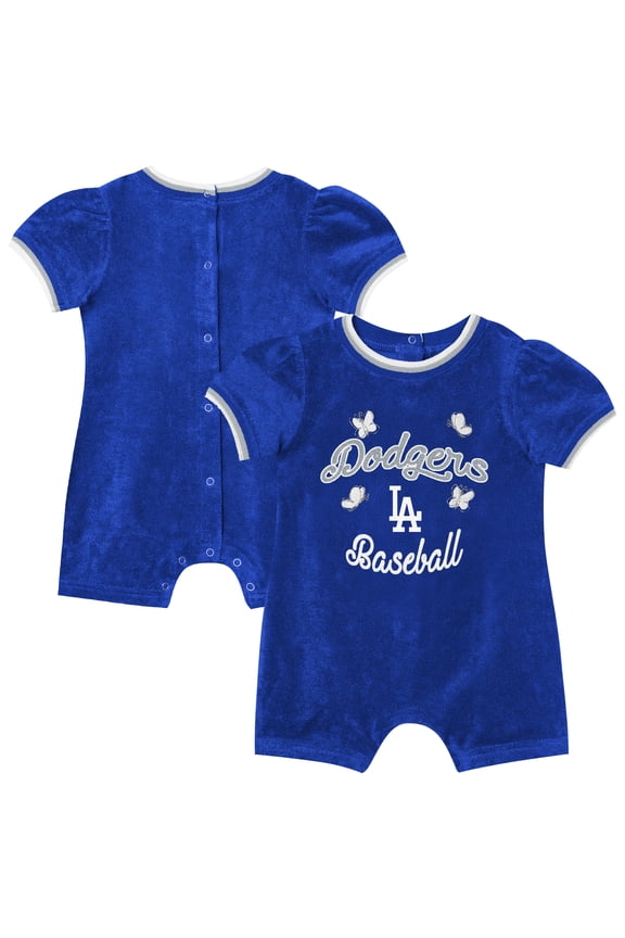 Girls Infant Outerstuff Royal Los Angeles Dodgers Wind-Up Coverall