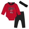 thumbnail image 1 of Girls Infant Red New Jersey Devils Rink Queen Long Sleeve 3-Piece Set, 1 of 6