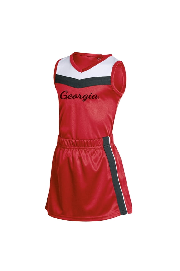 Girls Infant Russell Athletic Red Georgia Bulldogs 3-Piece Cheer Set