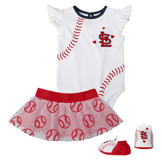Infant Red Louisville Cardinals Little Jersey Bodysuit Bib & Bootie Set