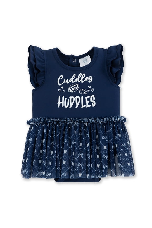 Girls Infant ZooZatz Navy Penn State Nittany Lions Onesie Dress