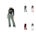 thumbnail image 1 of Girls Insulated Bib Overalls, Waterproof Windproof Winter Ski Pants for Outdoor Cold Weather Activities, One-Piece Snowboard Bibs with Thermal Protection, 1 of 8