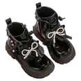 thumbnail image 1 of Girls Insulated Winter Boots Insulated Comfort Kids Girls Winter Footwear Nonâ Outsole Laceâup School Daily Wear Low Heel Girls Winter Casual Boot Shoes, 1 of 6