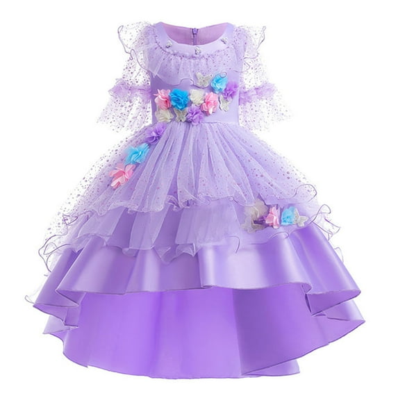 Girls Isabela Cosplay Princess Dress Halloween Dress Up Outfits