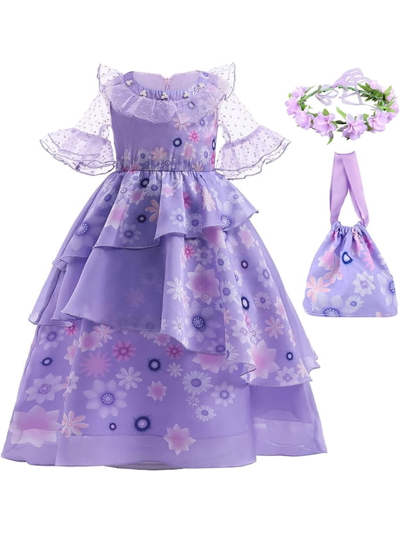 Girls Magical Princess Cosplay Costume Dress 3-12Y