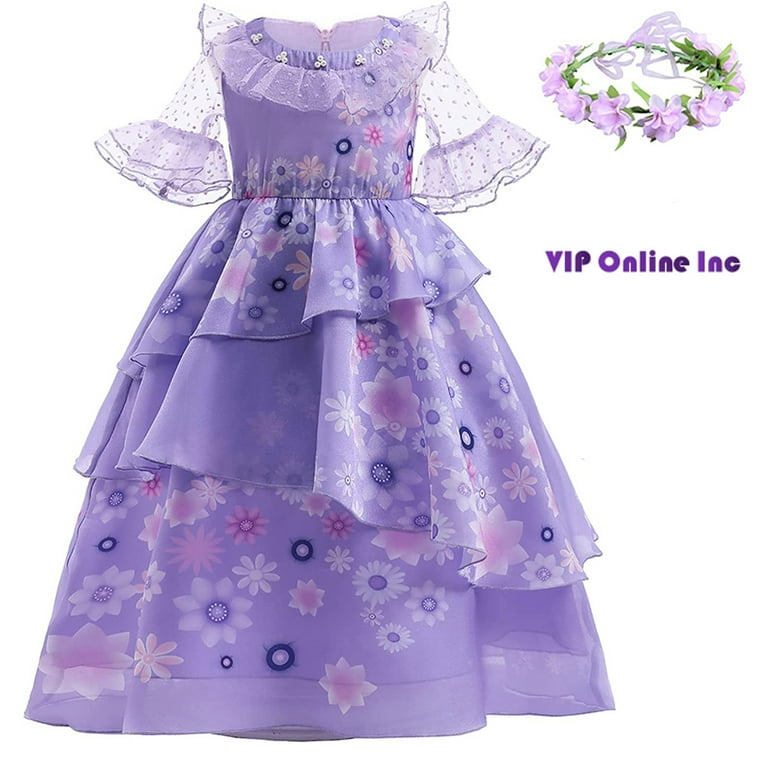 2022 New Girls Sofia Princess Dress Birthday Party Dress 