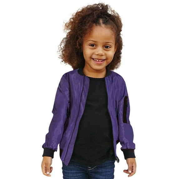 Girls Jacket 2025 Lightweight Windbreaker Long Sleeve Zip Up Outerwear with Pockets Casual Fall Winter Coat for Toddler Kids