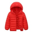 thumbnail image 1 of Girls Coat Toddler Winter Coat with Pocket Zipper Windproof Warm Fashion Kids Warm Clothes for Boys 4-5 Years, 1 of 2